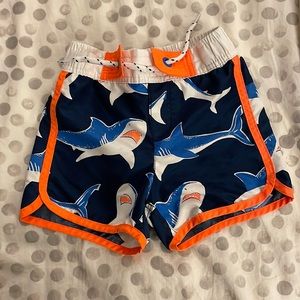 Mini boden toddler boy swim trunks, size 2-3yr